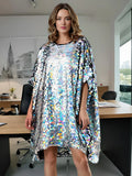 Easier Large-Size Skirt 2025 New Fashion Collage Design Jacket Short Dress