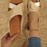 Breakj Drag Slope With Slippers 2024 Summer New Large Size Casual Slippers Female Thick Bottom Light Cool Drag To
