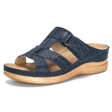 Sandals 2021 Ladies Shoes Gladiator Woman Sandals Hook&Loop Women's Soild Color Sandal Women Open Toes Ladies Slides