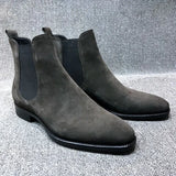Suede Nap Snow Boots Women's Top Quality Chelsea Boots Winter Chunky Boot for Men Warm Flats Shoes Botas