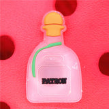 1pcs Wine Bottle Shoe Charms Cheese Chili Sauce Shoes Accessories Decoration Fit Croc Jibz Party Kids Gifts