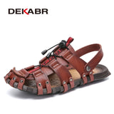 Summer Men's Sandals Beach Shoes Summer Leisure Beach Roman Men Outdoor Sandals High Quality Soft Bottom Sandals