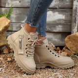 Breakj Shoes Children's Shoes 2025 New Winter Large-Size Casual Plus Velvet Winter Shoes Korean Version Of The Students' Women's Shoes High-Top