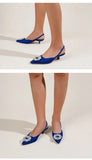 Summer shoes for women 2022 New Women's Shoes Wedding Shoes Sequined Exposed Documentary Shoes Pointed Toe Temperament