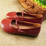 Breakj Women's Soft Soled Ballet Shoes Fashion Casual Round Toe Single Shoes Women's Mary Jane Shoes Simple Flat Shoes Ladies