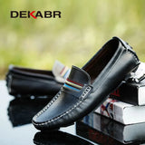 Fashion Men Shoes Genuine Leather Casual Soft Comfortable Loafers Male Moccasins Breathable Non Slip Driving