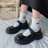 jane lolita Shoes Women heels platform shoes Lolita Mary Janes Women's shoes School Student College Sweet low heel
