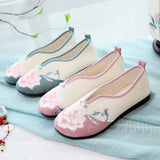 Breakj Shoes Embroidered Cloth Shoes Single Shoes Women's Shoes 2023 Spring / Summer New Retro
