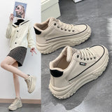 Breakj Korean Platform Dad Shoes Spring 2025 New Street Photo Student Running Sneakers Increased Leisure