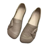 Breakj 2023 New Large Size Women's Shoes Soft Sole Single Shoes Women's Comfortable Mother Shoes Non-Slip Middle-Aged Flat
