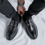 Breakj Version Of Joker Fashion Pointed Casual Leather Shoes Set Feet Business Lazy Men's Shoes Single Shoe Model