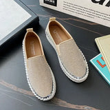 Womens Loafers Shoes Female Footwear Clogs Platform Casual Sneaker Crystal Round Toe Modis Slip-on Big Size Dress New Creepers