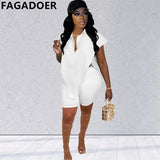 2023 New Summer Fashion Two-piece Outfits Button Sleeveless Irregular Shirt Top + Shorts Suits Women Casual