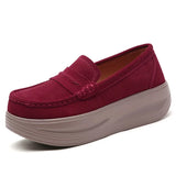 Breakj Autumn British Wind Women's Shoes Slope And Single Shoes Women's High Heel Soft Soles Thick-Soled Rocker Shoes