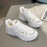 Breakj Korean Platform Dad Shoes 2025 Spring New Street Shot Students Running Sneakers Increased Leisure