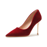 Red Wedding Shoes Women 2025 New Show Heds Wedding Dress Two Wearing Bridal Shoes Fine Heel Not Tired Of The Engagement High