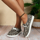 Breakj Women's Shoes New 2023 Leisure Lace With Flat-Bottomed Single Shoes One Foot Lazy