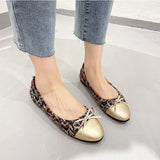 Big Size Bowtie flat shoes woman round toe crystal glitter slip on loafers soft bottom bow ballet flats ladies OL