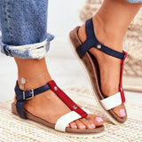 Sandals 2021 Flat Shoes for Women Summer New Fashion Open Toe Casual Comfortable Mixed Colors Sandals Tenis