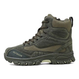 Military Combat Boots Men Genuine Leather US Army Hunting Trekking Camping Mountaineering Winter Work Shoes Bot