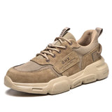 Work Safety Shoes Steel Toe Anti-puncture Indestructible Men Safety Boots Kevlar Insole Suede Leather Upper Work