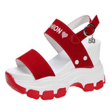 Breakj Sandals Female Fairy Wind Summer 2023 New Net Red Cake Platform Inside The Open Toe High