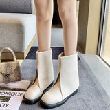 Modern Boots 2021 Peculiar Personality Motorcycle Boots Ladies Fashion Street Slip-on Ankle Boots Women