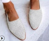 Breakj 2025 Summer New 40-43 Pointed Bun Buckle With Flat Sandals Female 0102