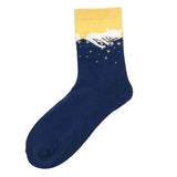 Cotton Socks Funny Oil Painting Fashion Happy Socks Night Winter Male Female Colorful Print Van Gogh Art Sock one