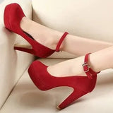 Pumps Autumn Thick Heel Shoes Ol High-heeled Shoes Female The Trend of Ultra High Heels Female Shoes Heels for