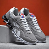 Men Running Shoes PU Leather Blade Sneakers High Quality Outdoor Light Breathable Sport Athletic Men Shoes Male