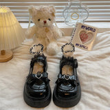 Lolita shoes new sweet bow platform shoes cute lace Mary Jane Japanese JK uniform high heel pumps college girls women's