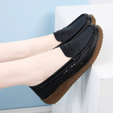 Breakj Hollow Round Head Pedal Soft Bottom Shallow Mouth Fashionable Happy Shoes Female British Wind Flat Bottom Leisure Single
