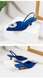 Summer shoes for women 2022 New Women's Shoes Wedding Shoes Sequined Exposed Documentary Shoes Pointed Toe Temperament