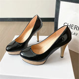 Breakj Spring And Autumn New Large-Size Round Head Thin And Fashionable Shallow Foot Single Shoes