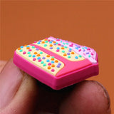 PVC Croc Shoe Charms Red Heart Cake Van Ice Cream Cart Slippers Decorations Accessories for Jibz Kids Party Gifts