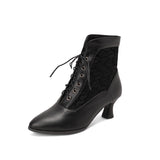 Breakj Heel Strap Martin Boots Plus Size Ankle Boots