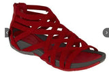 Women Shoes 2021 Leopard Round Toe Hollow Wedges Sandals Casual Closed Toe Flat Rome Sandals Zapatillas