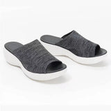 Women's Slippers Stretch Cross Orthotic Slide Sandals Women Open Toe Beach Slip on Comfort and Support Summer