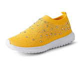 Breakj New Large-Size Women's Shoes One Foot Pedal Drill Flying Mesh Breathable Light Women's Casual Single