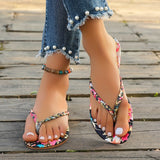Breakj Bottom Cool Slippers Women 2025 Summer New Large-Size Braided Toe Lady Wearing