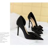 Breakj 2025 New Elegant Bow Design Fine High Heels, Fashion Style High Heels Women's