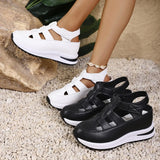 Breakj New Women's Thick Soles High Sandals Large-Size Hollow Round Head In High Sports