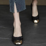 Breakj Women 2025 New Autumn French Bold With A Comfortable Little Fragrant Soft Base Casual Mary Jane