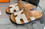 Breakj Summer New Thick Bottom Cool Slippers Large-Size Magic Sticker Outside Wearing Casual Women's