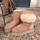 Breakj Autumn And Winter New Thick Bottom To Keep Warm Snow Boots Women With Velvet Winter Cotton