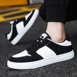 Summer New Men's Korean Style Black-And-White Panda Matching Color Low-Side Casual Board