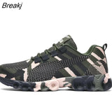new Camouflage Fashion Sneakers Women Breathable Casual Shoes Men Army Green Trainers Plus Size 34-44 Lover