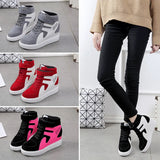 Breakj New Korean Version Of The Fashion Magic Stick Thick Soles Of High-Pine Cake Shoes High-Top Shoes Color Frosted Leather Casual