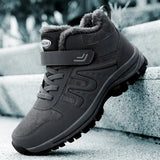 Hiking Shoes Boots for Men Women Keep Warm Plush Non-slip Caminhadas Trekking Ankle Boots Waterproof Sneakers Casual